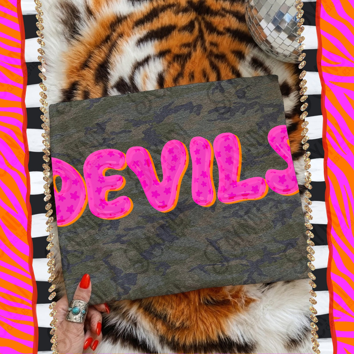 Bubble Stars Devils Top