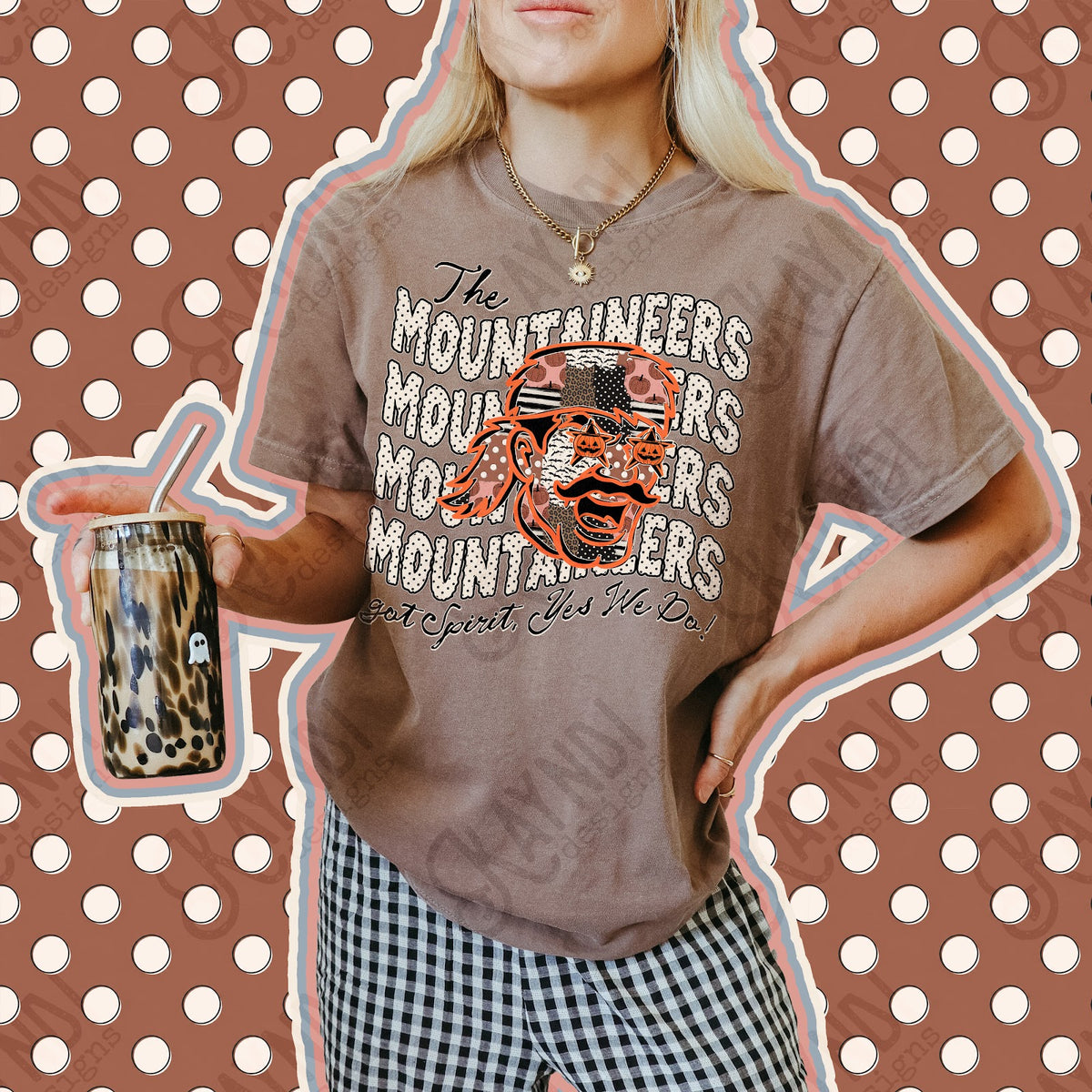 Patchwork Pumpkin Spirit Mountaineers Top