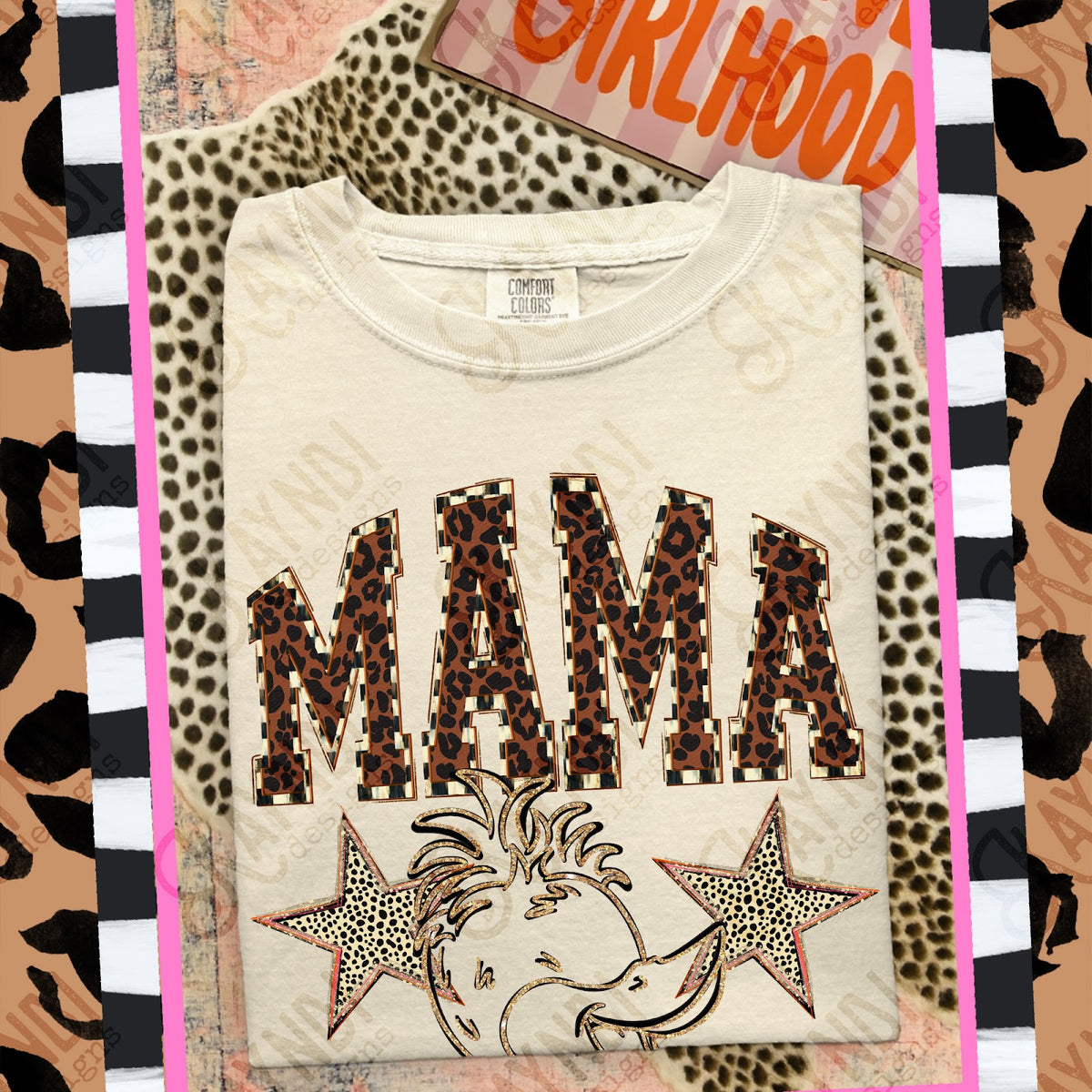 MAMA Roadrunners Top design mockup