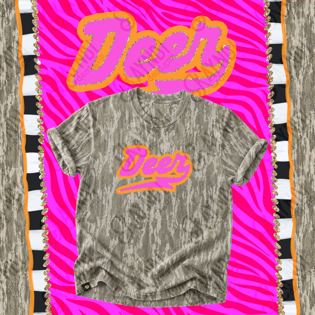 Prism Script Deer Top