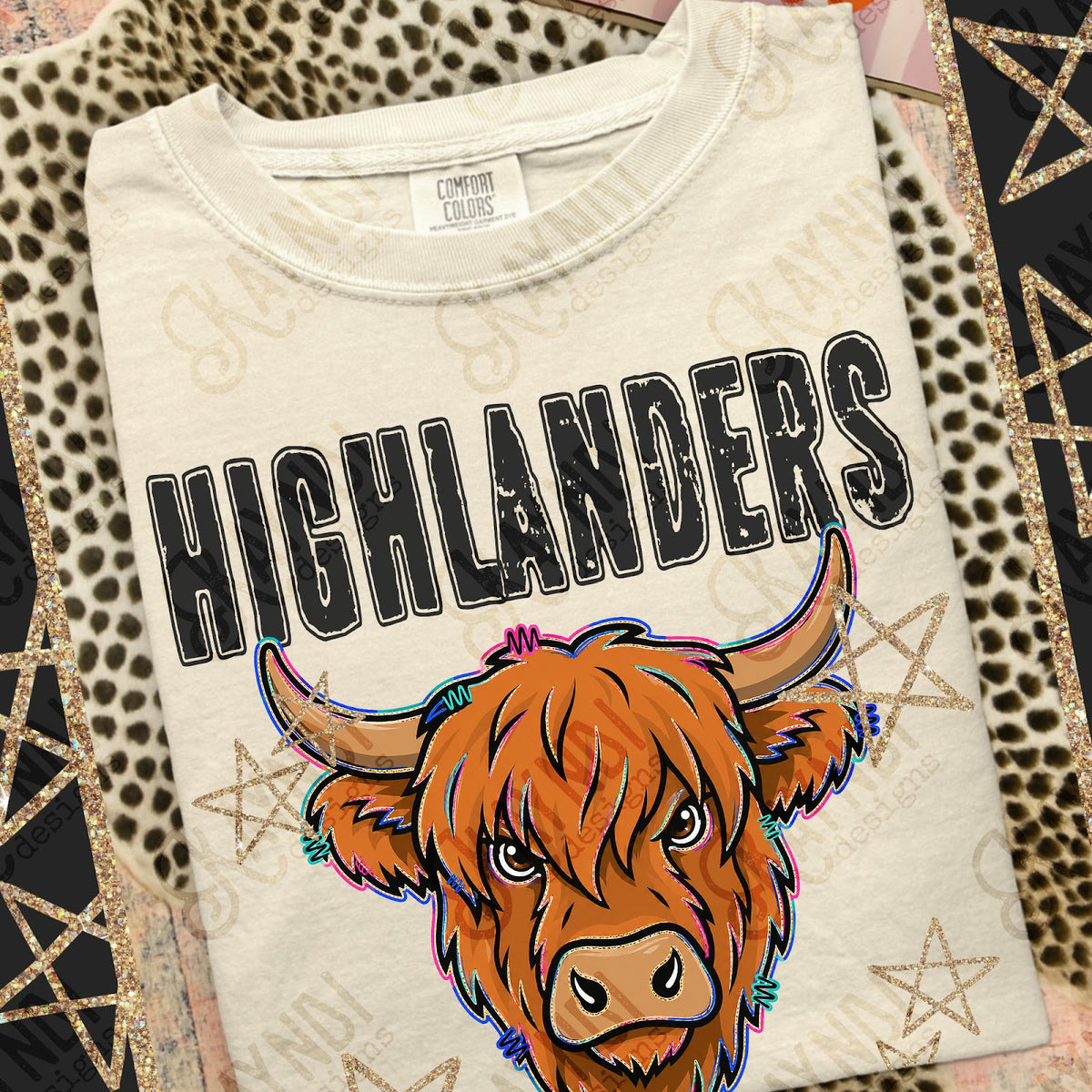 Grunge Varsity Highlanders Top