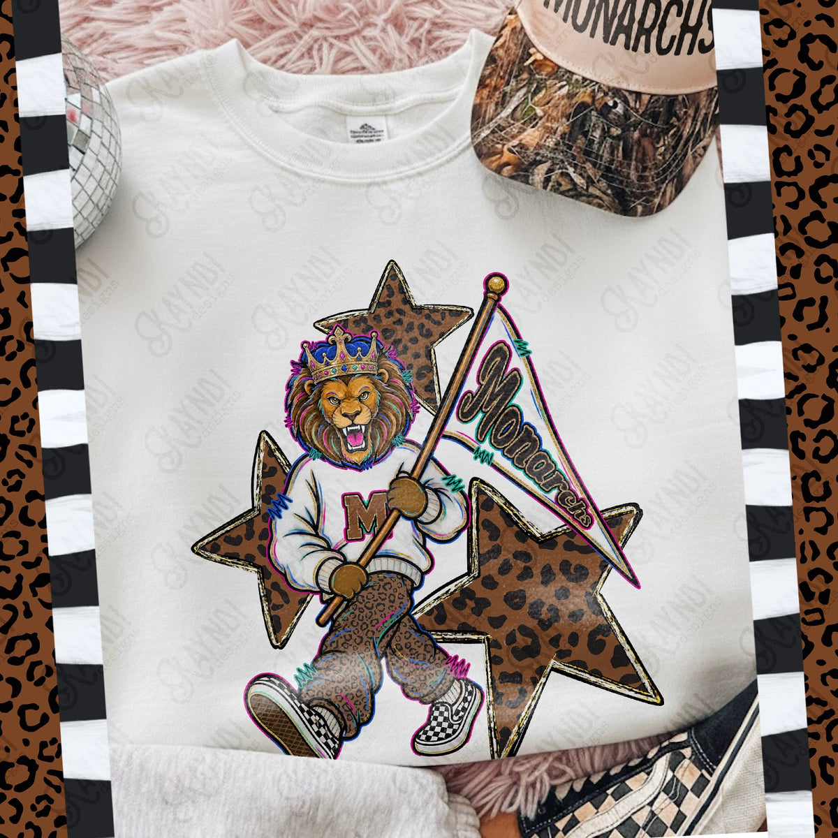 Leopard Sweats Monarchs Top