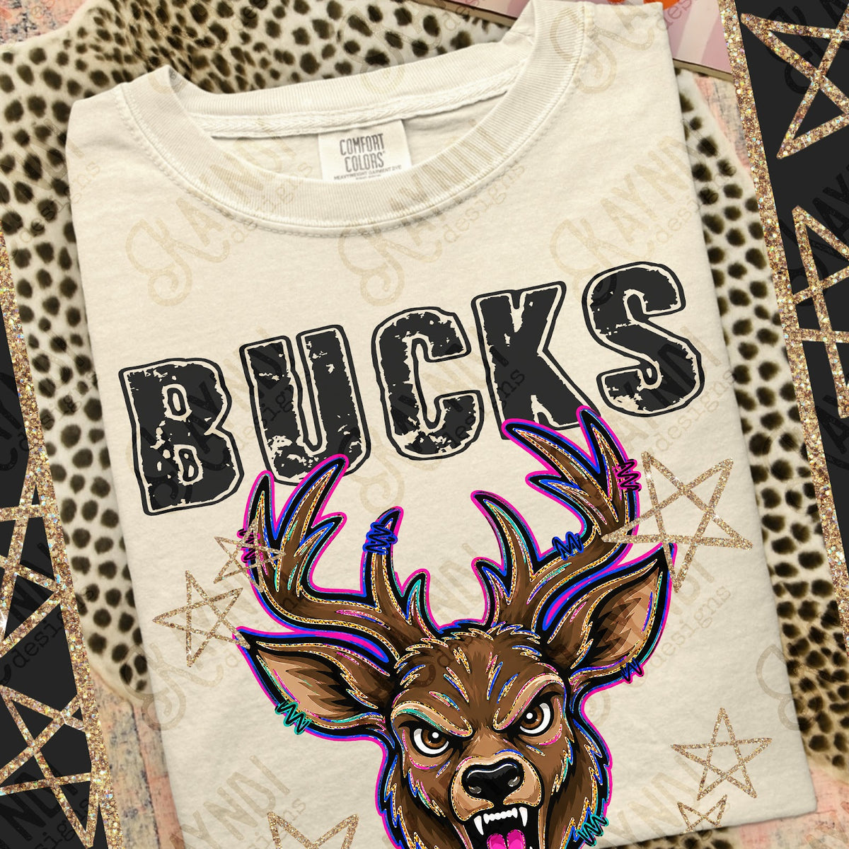 Grunge Varsity Bucks Top