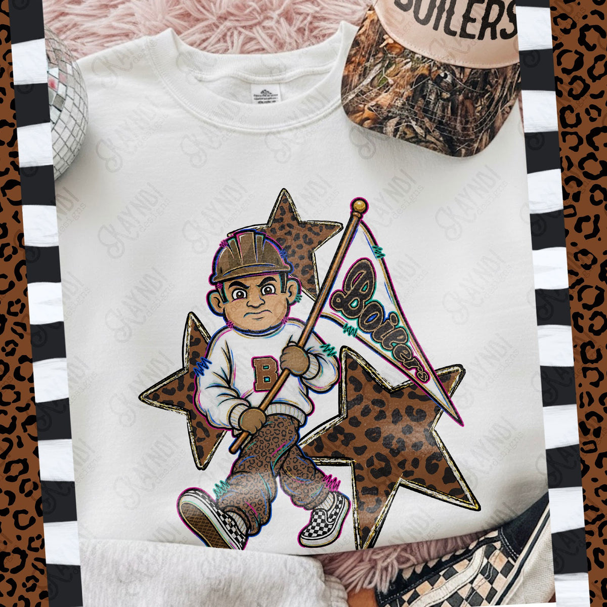 Leopard Sweats Boilers Top