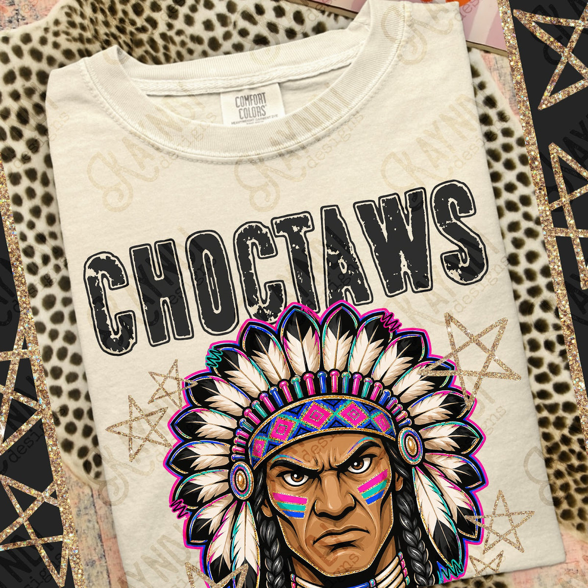 Grunge Varsity Choctaws Top