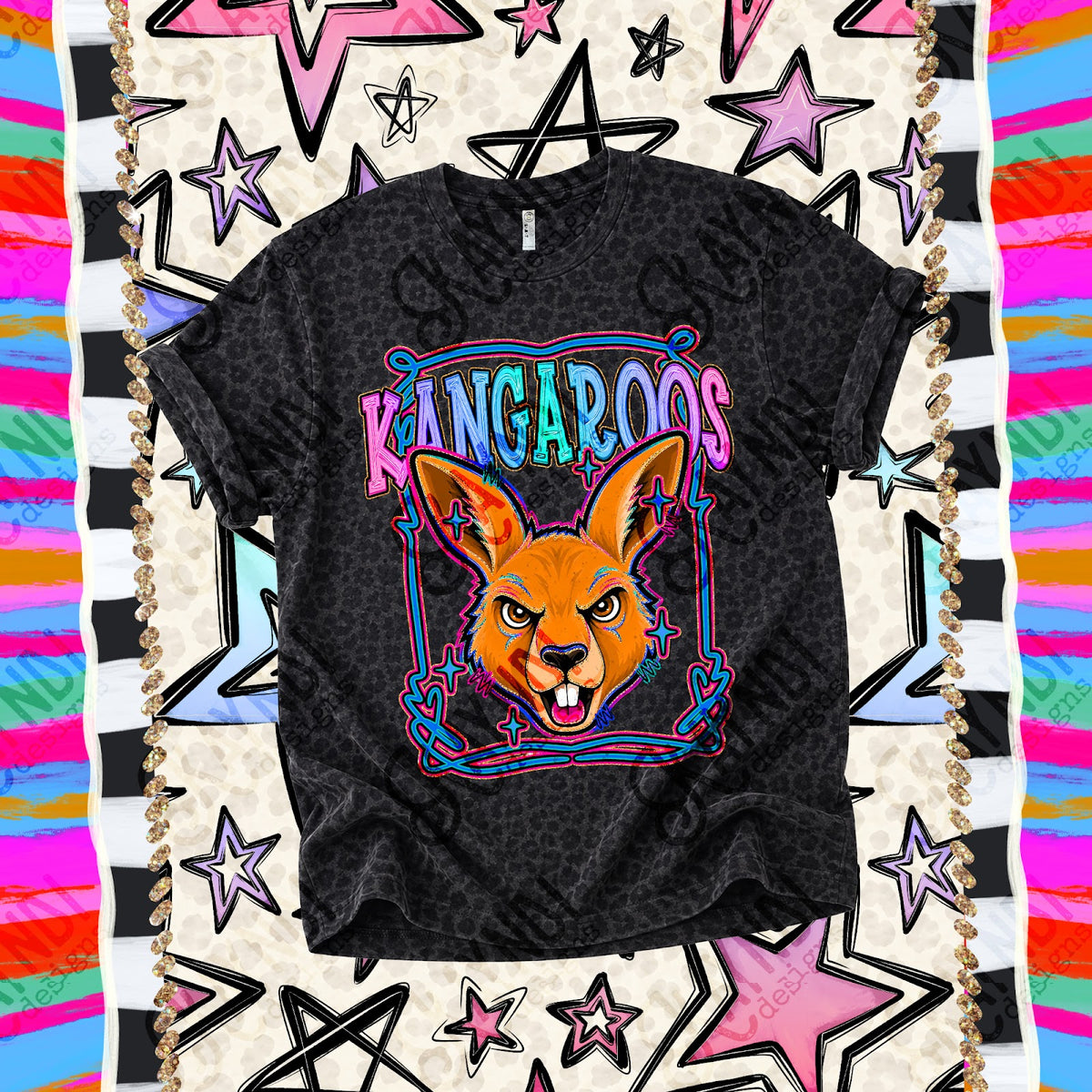 Retro Pop Kangaroos Top