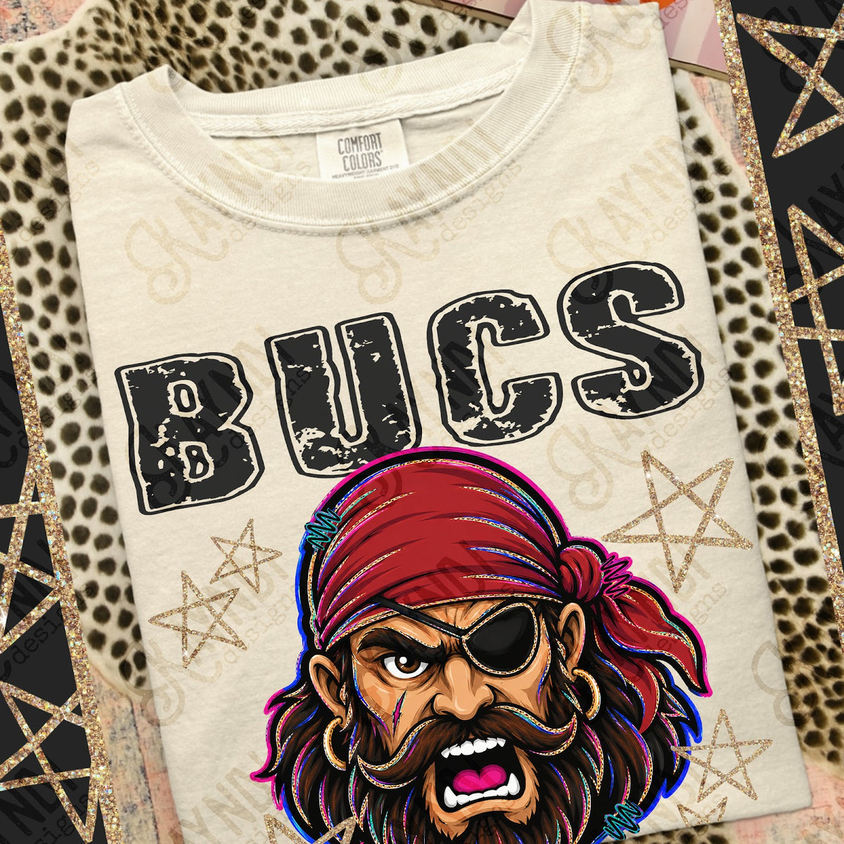 Grunge Varsity Bucs 3 Top