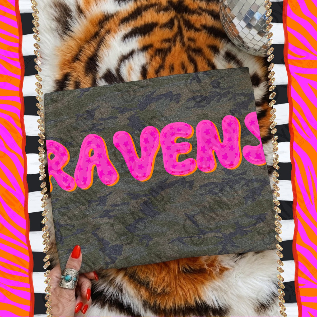 Bubble Stars Ravens Top