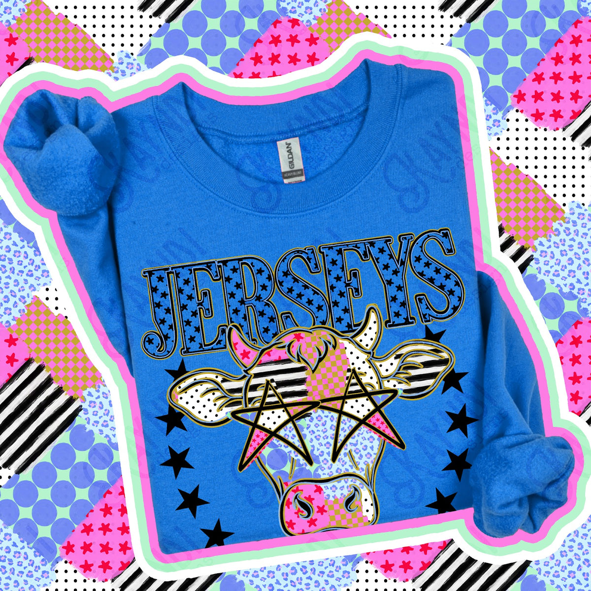 Patchwork Varisty Stars Jerseys 2 Top