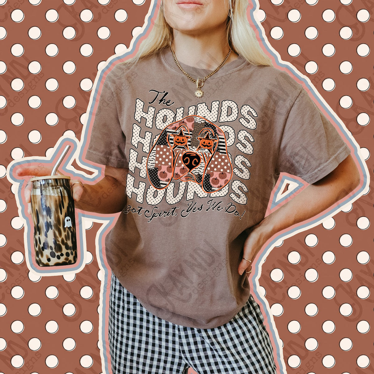 Patchwork Pumpkin Spirit Hounds Top