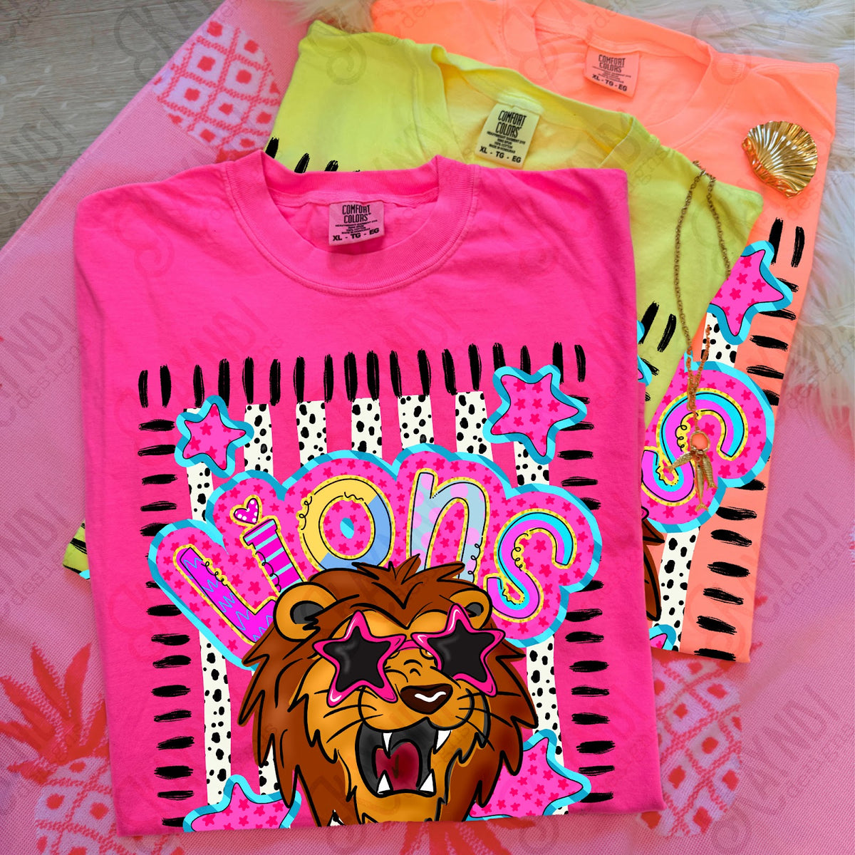Doodle Star Sunglasses lion Top