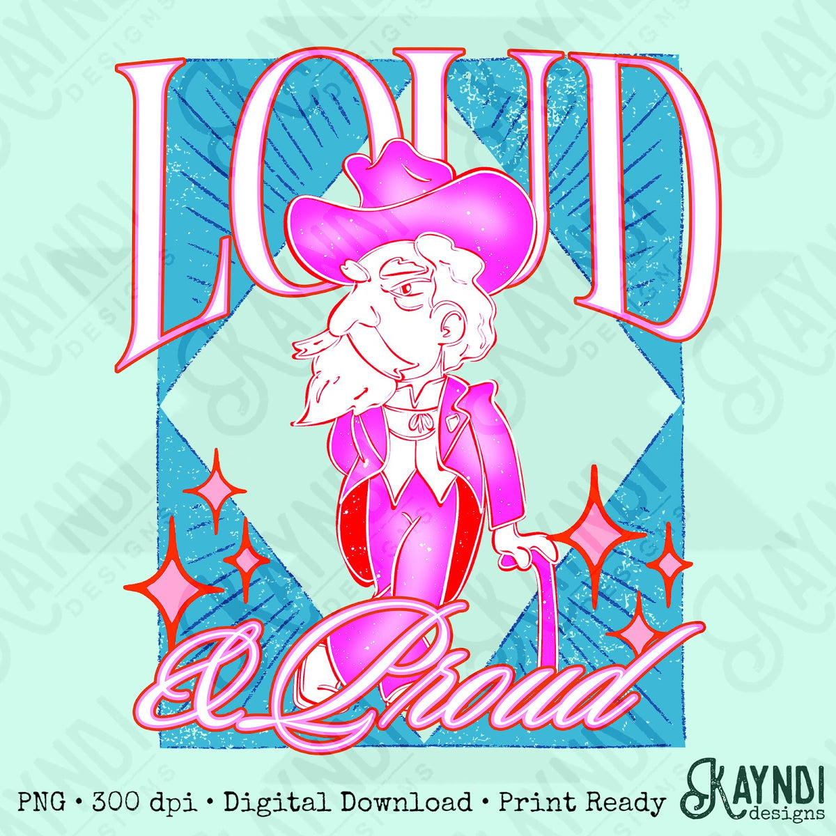 KayndiDesigns Loud and Proud Pink Colonel Top