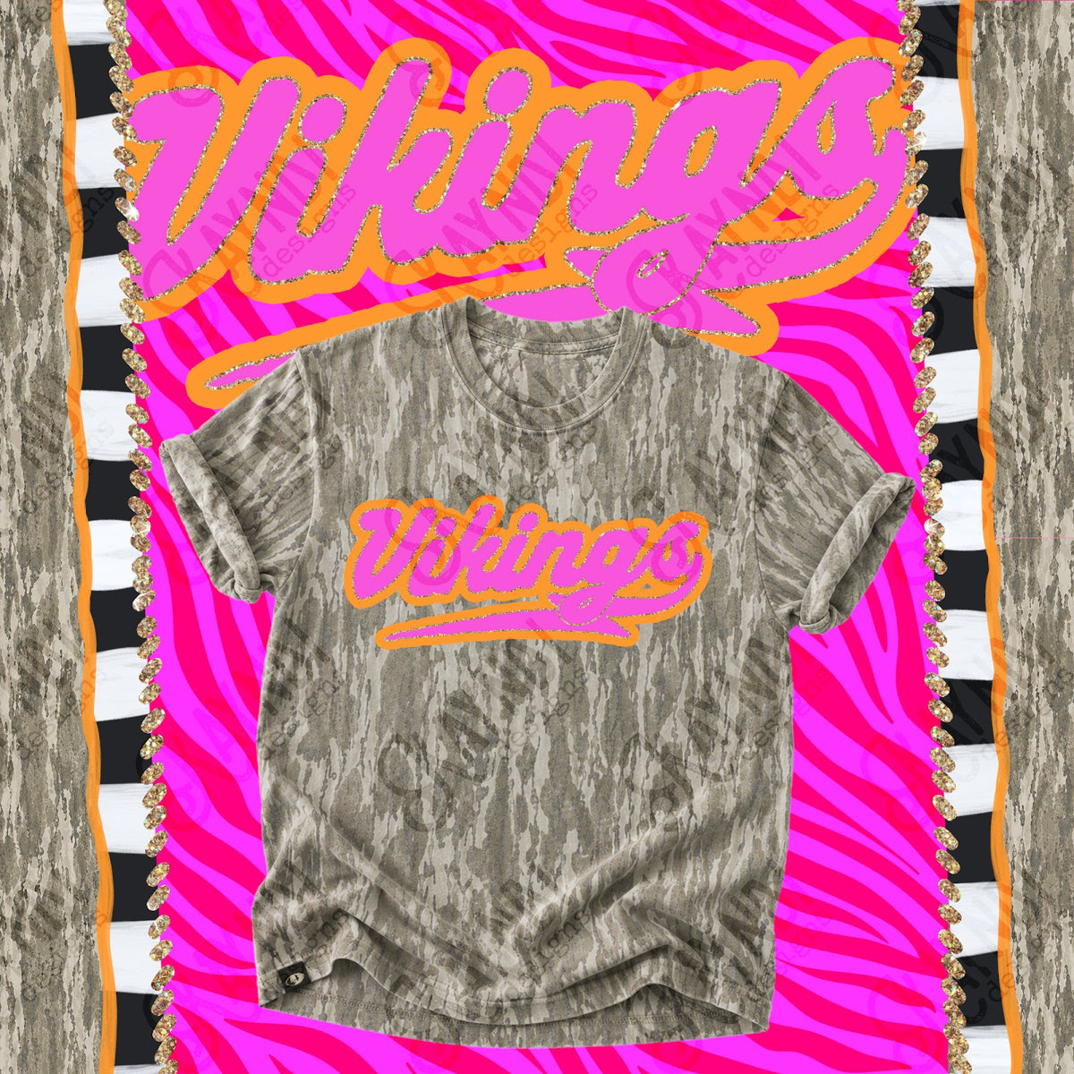 Prism Script Vikings Top
