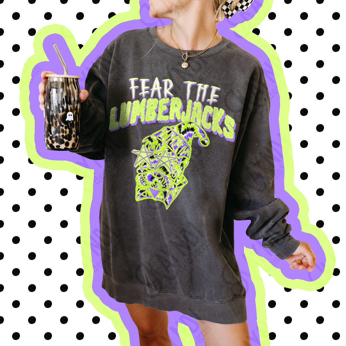 Fear the Lumberjacks 2 Top apparel mockup