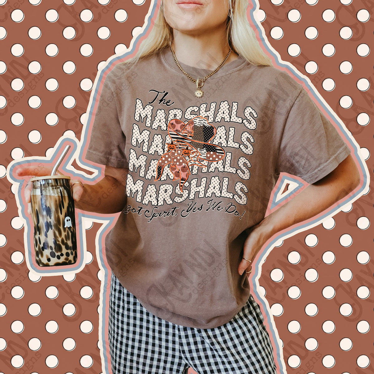 Patchwork Pumpkin Spirit Marshals Top