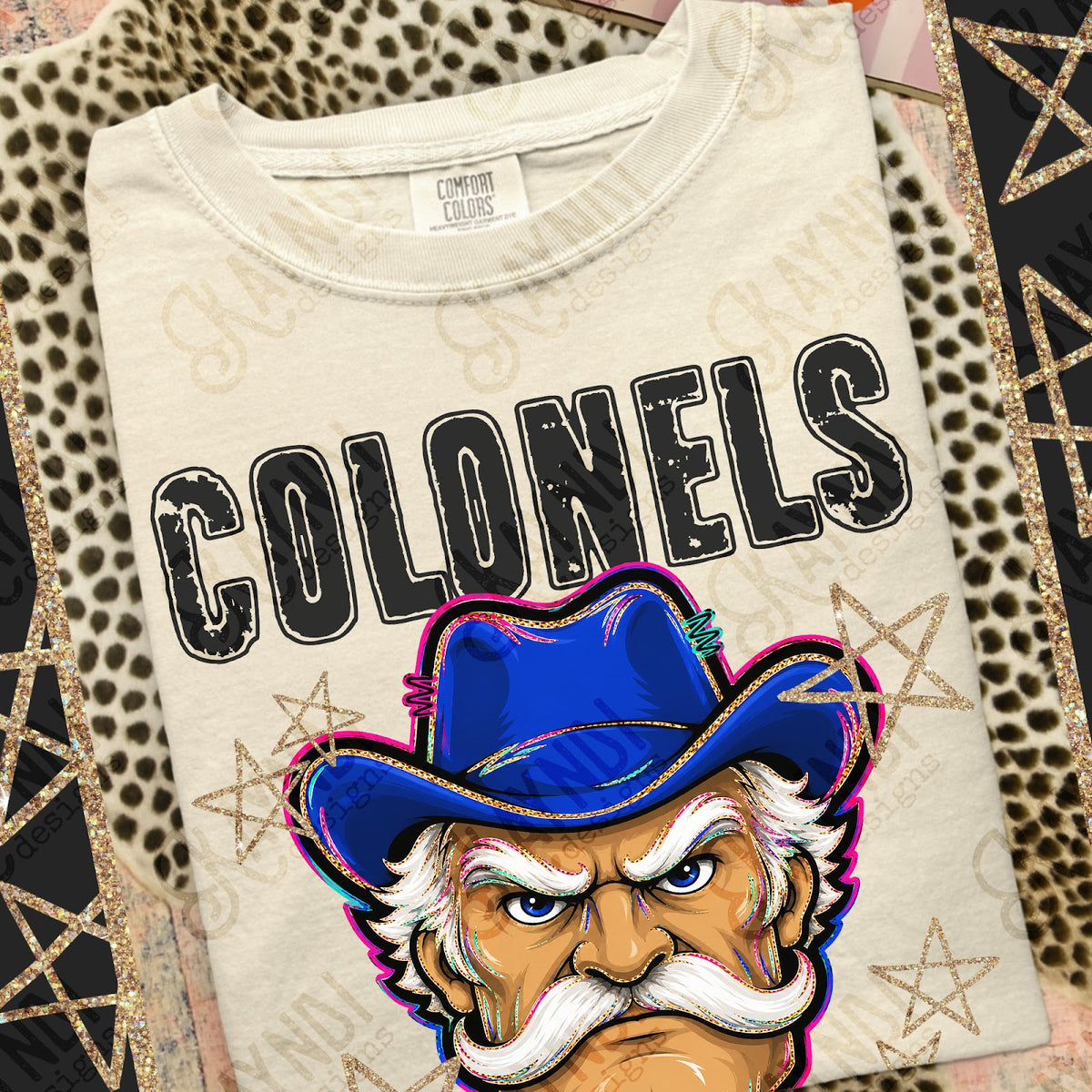 Grunge Varsity Colonels 2 Top