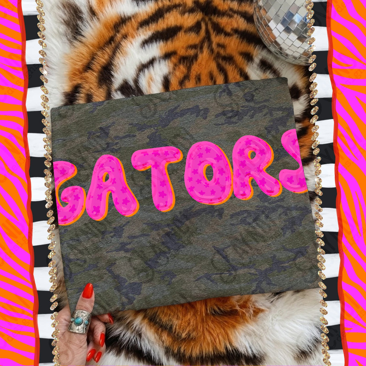 Bubble Stars Gators Top