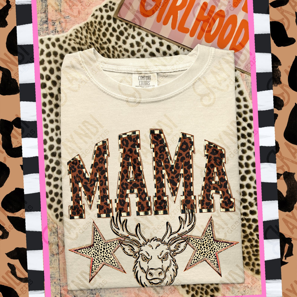 MAMA Elks Top design mockup