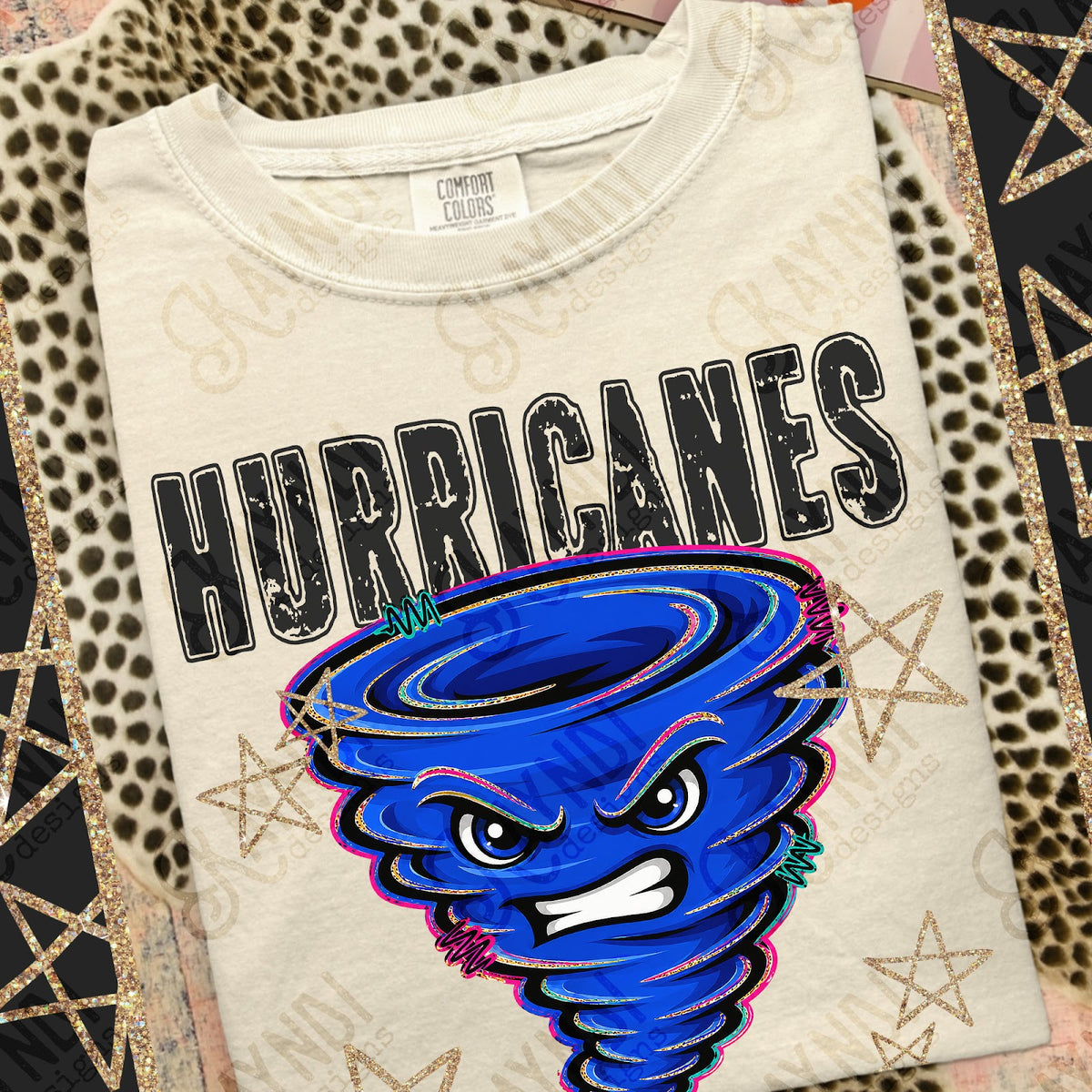 Grunge Varsity Hurricanes Top