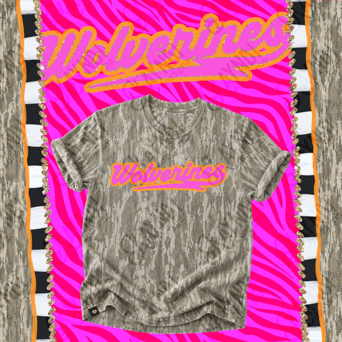Prism Script Wolverines Top