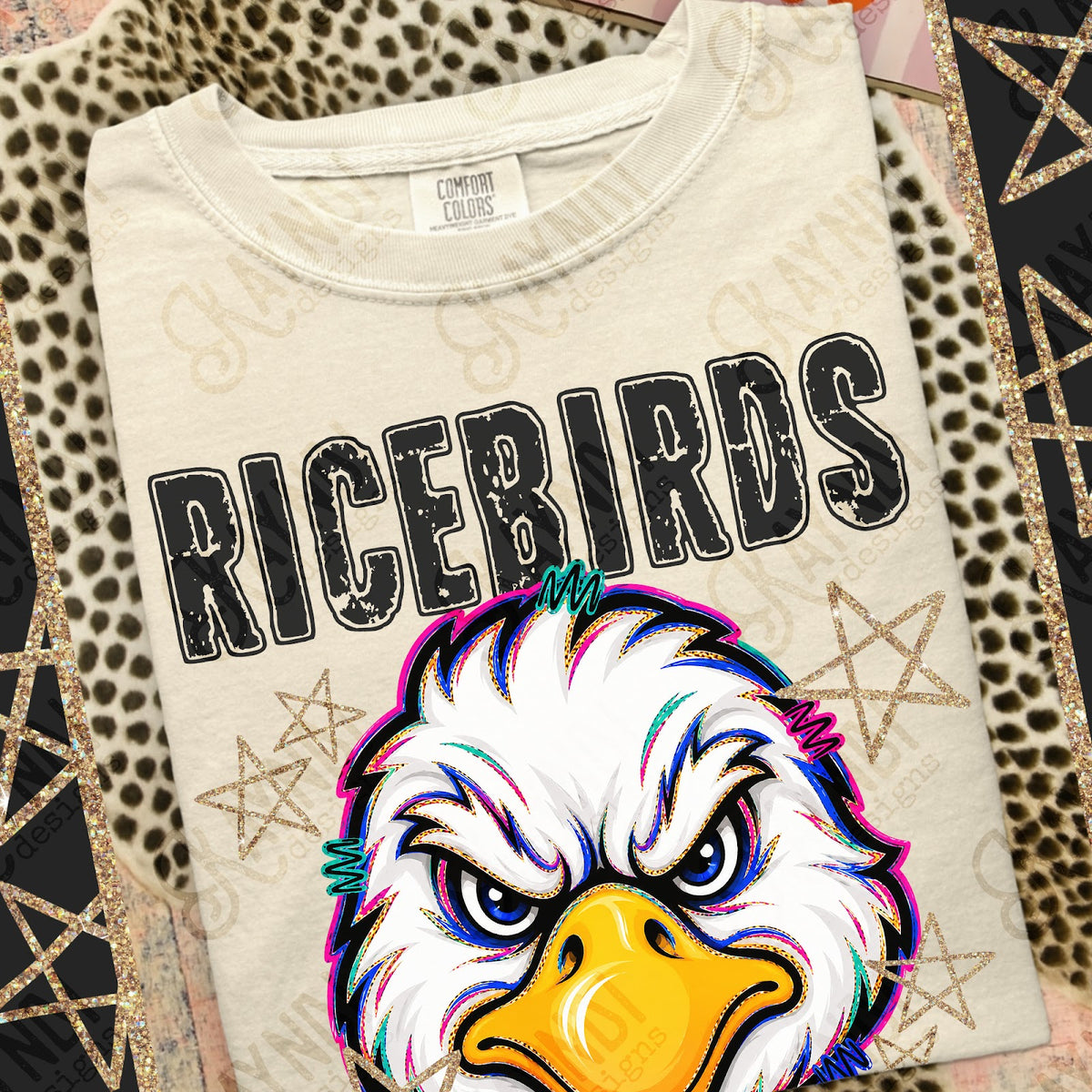 Grunge Varsity Ricebirds 2 Top