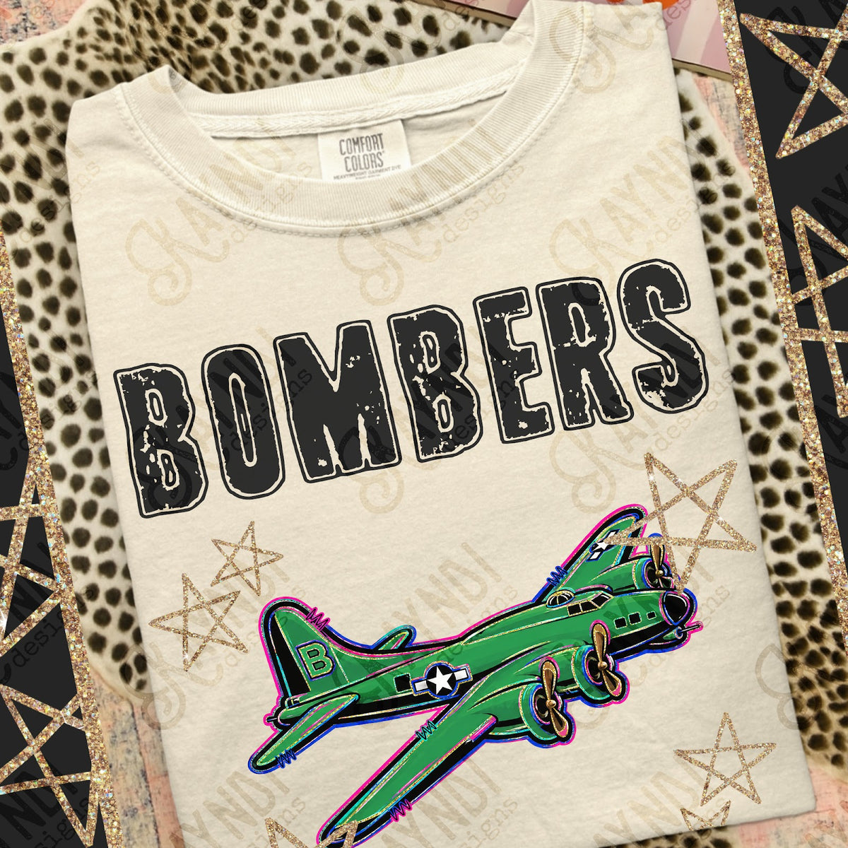 Grunge Varsity Bombers Top