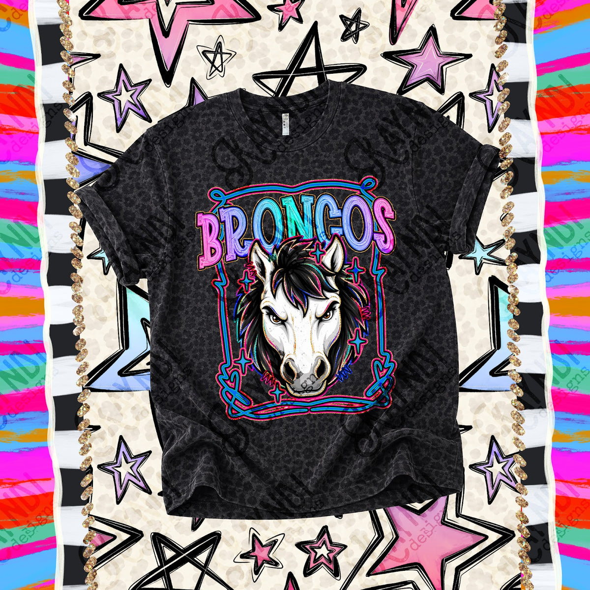 Retro Pop Broncos 2 Top