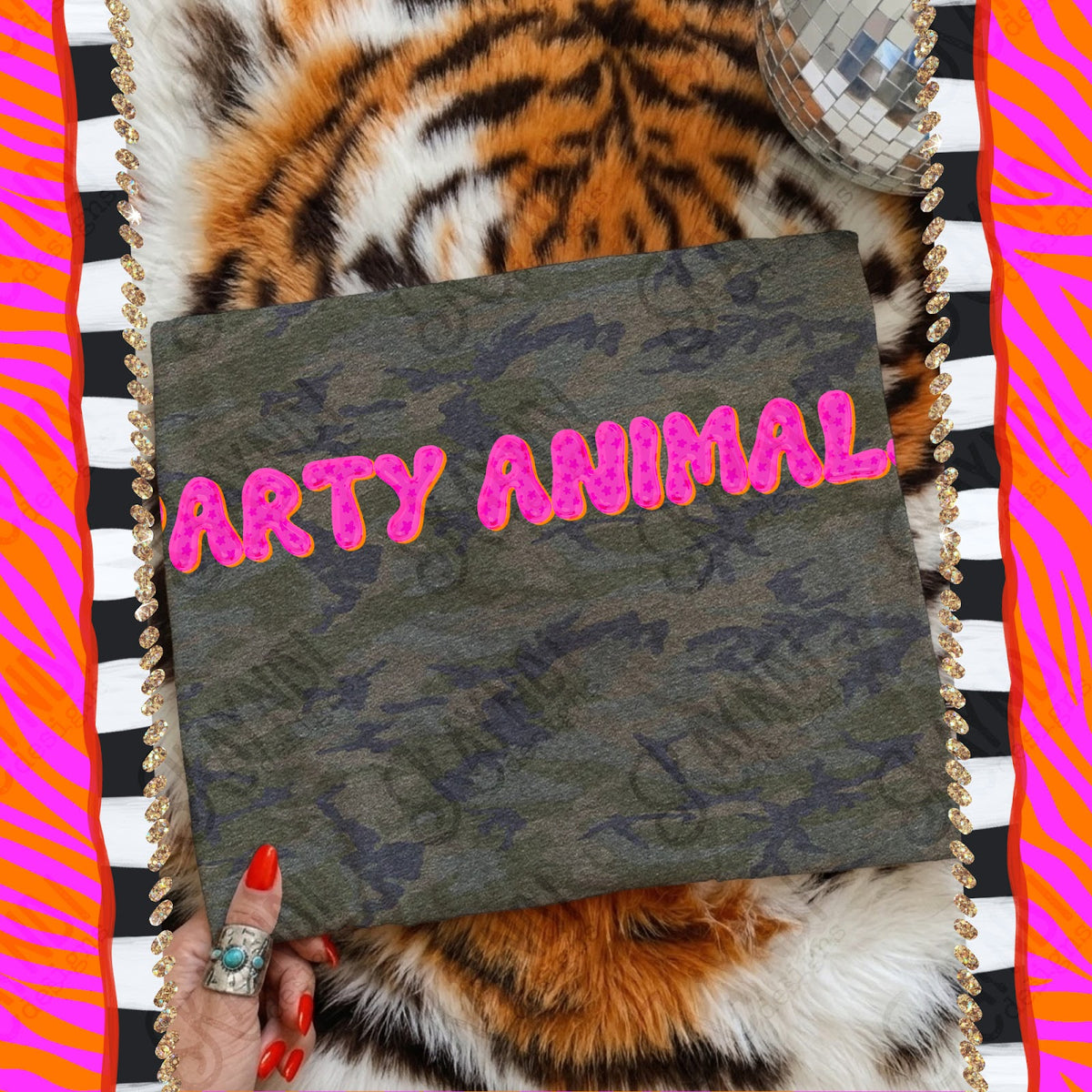 Bubble Stars Party Animals Top