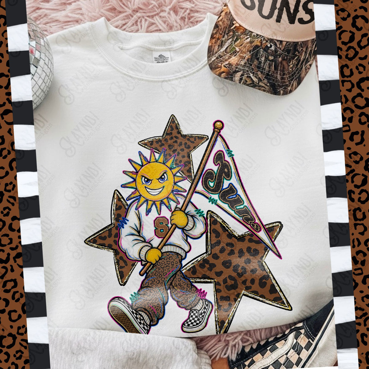 Leopard Sweats Suns Top