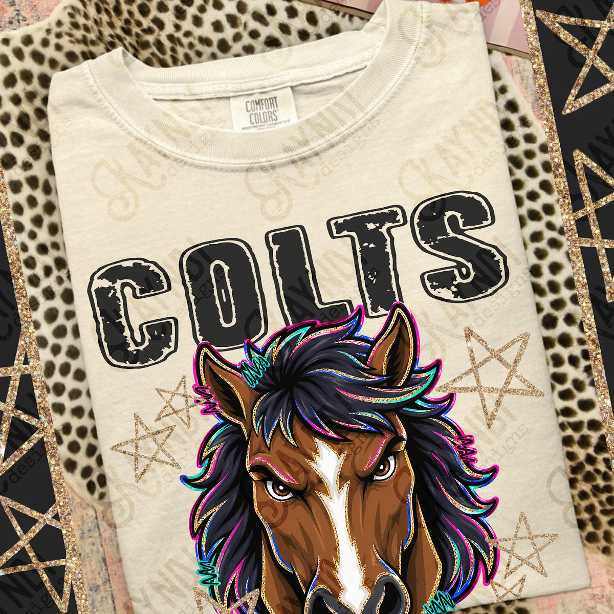 Grunge Varsity Colts 7 Top