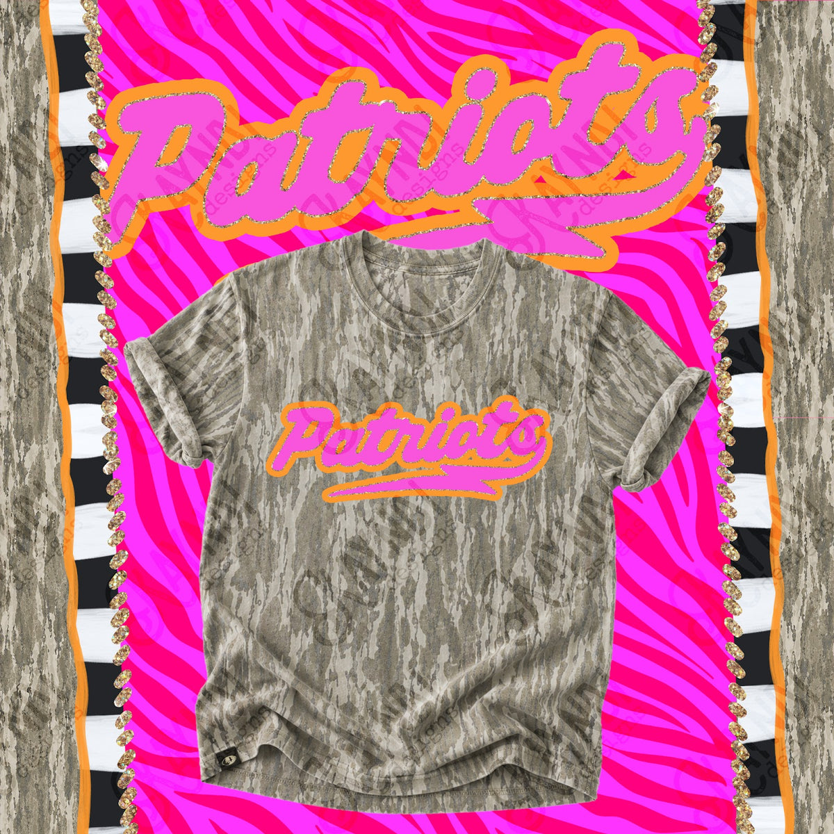Prism Script Patriots Top