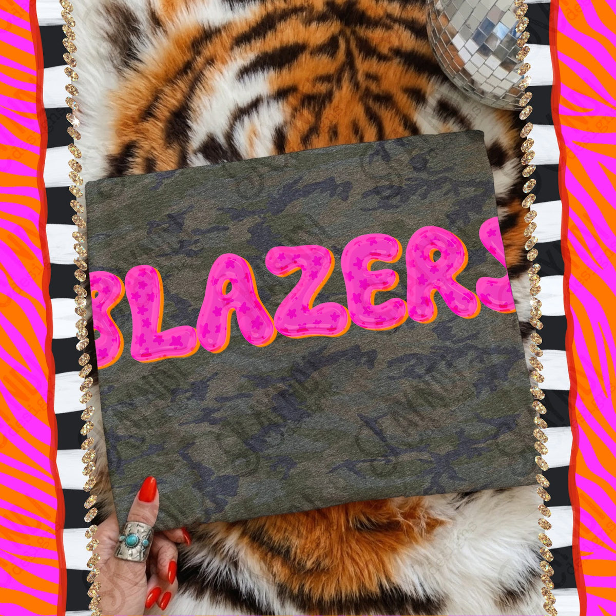 Bubble Stars Blazers Top