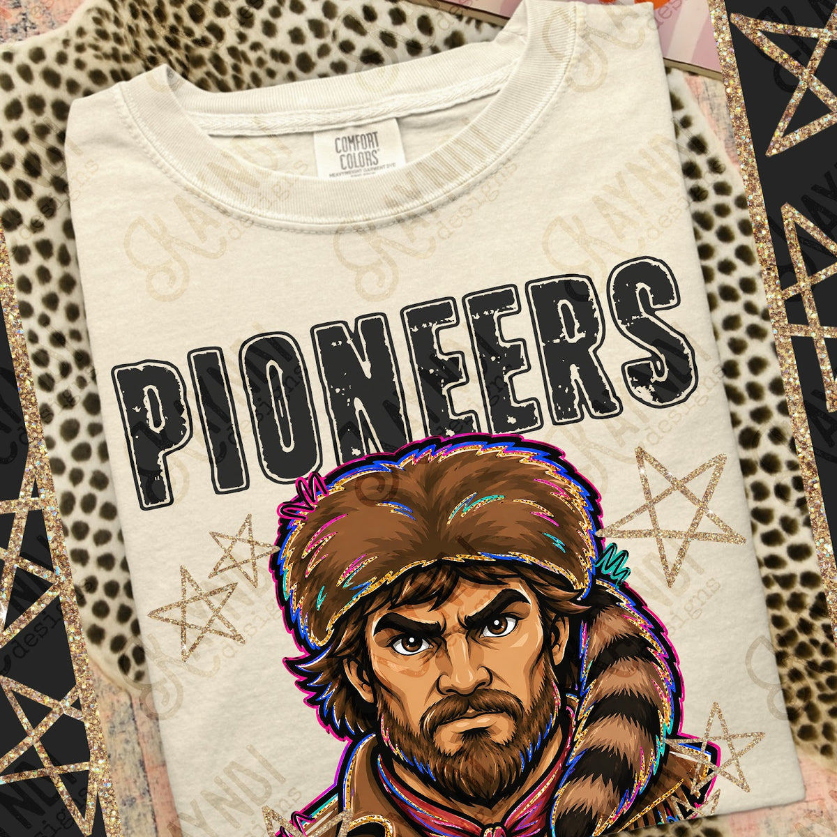 Grunge Varsity Pioneers Top