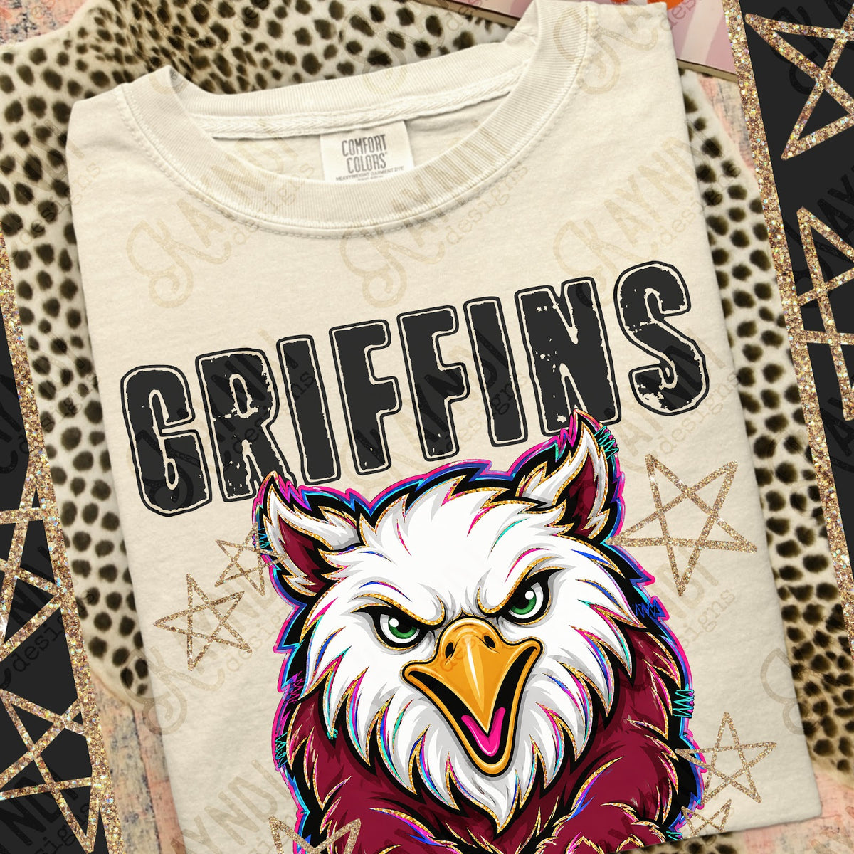 Grunge Varsity Griffins Top