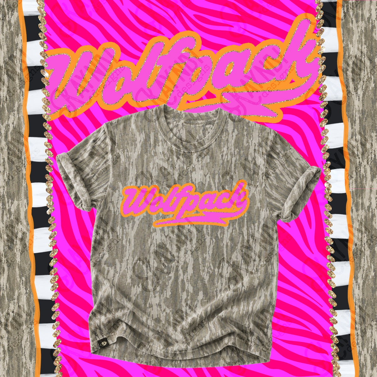 Prism Script Wolfpack Top
