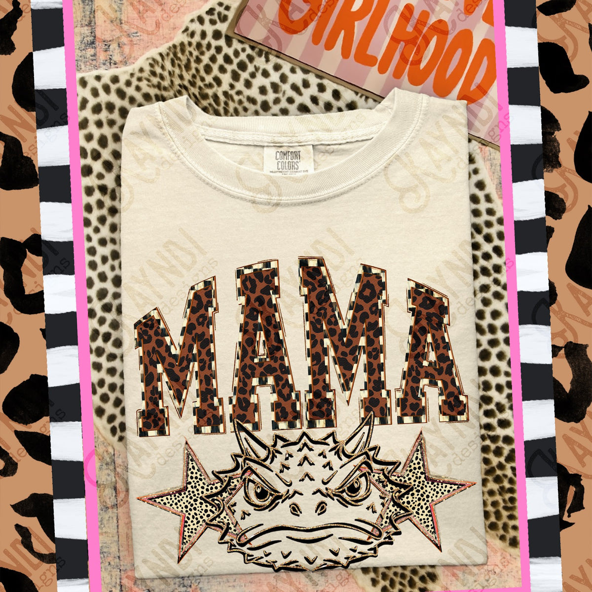 MAMA Toads Top design mockup