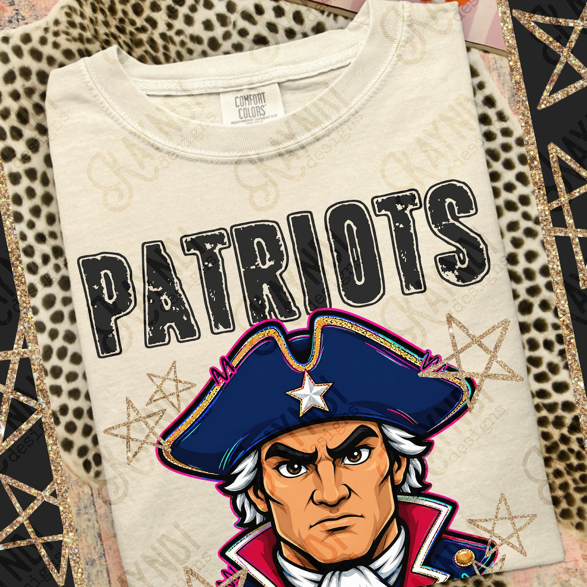 Grunge Varsity Patriots 2 Top