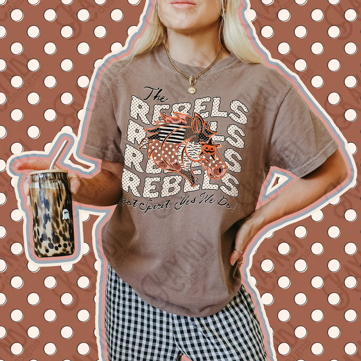 Patchwork Pumpkin Spirit Rebels 2 Top