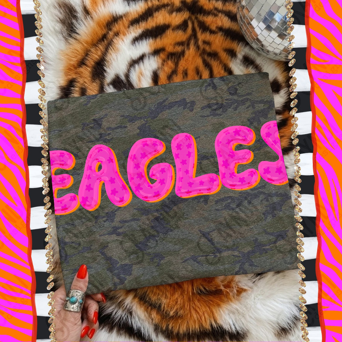 Bubble Stars Eagles Top