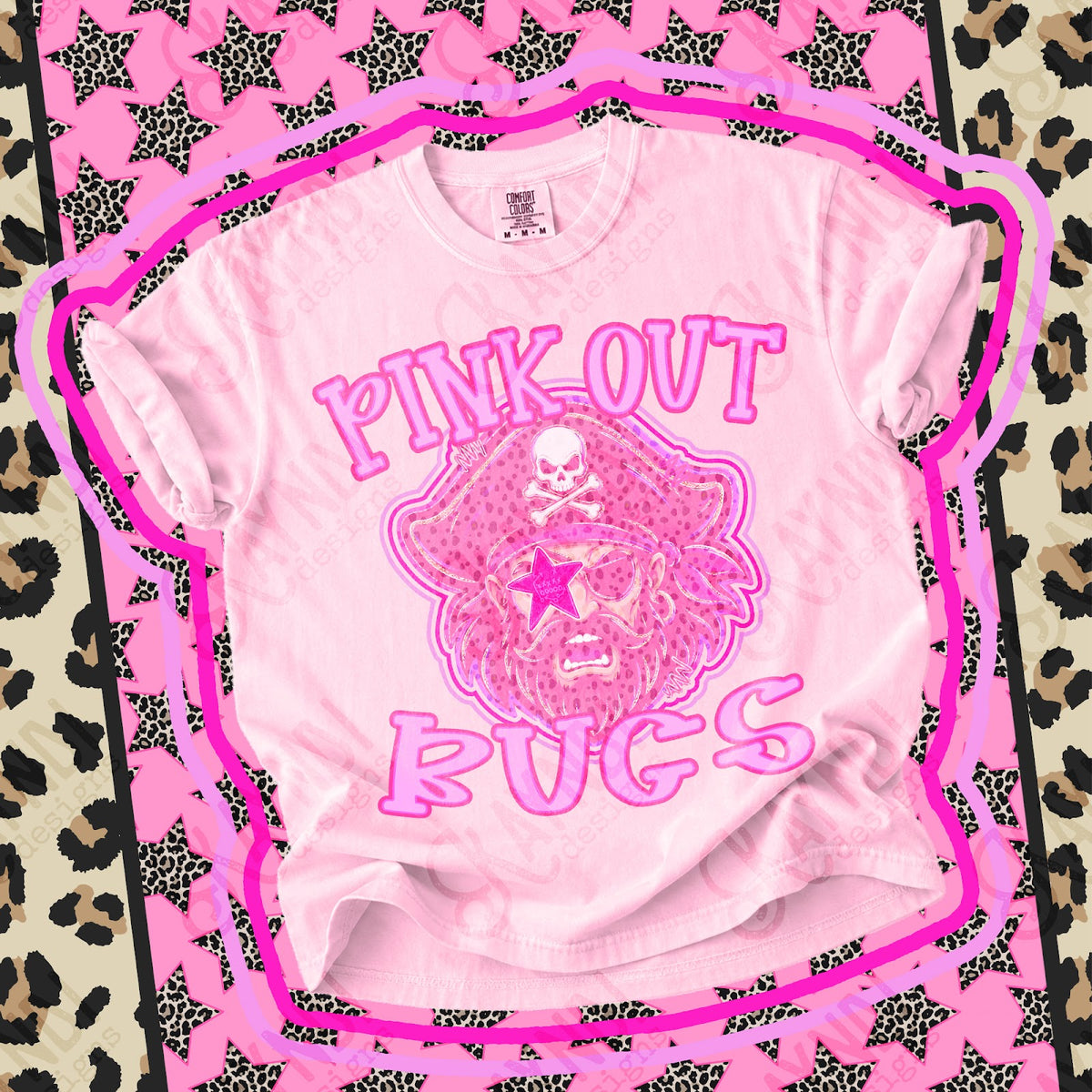 Pink Out Bucs Top design mockup