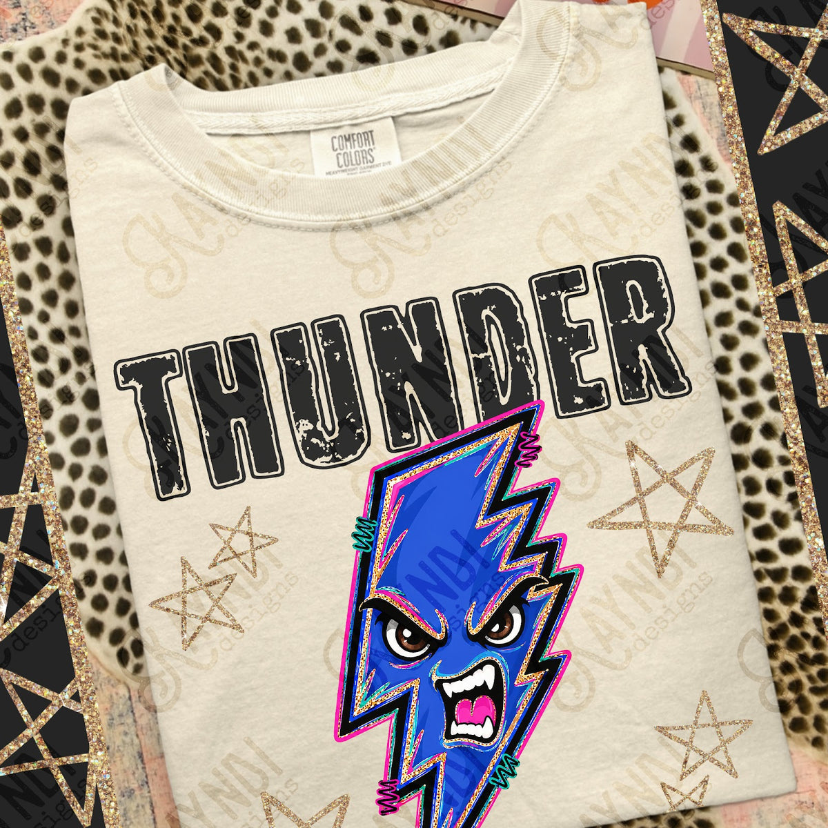 Grunge Varsity Thunder Top
