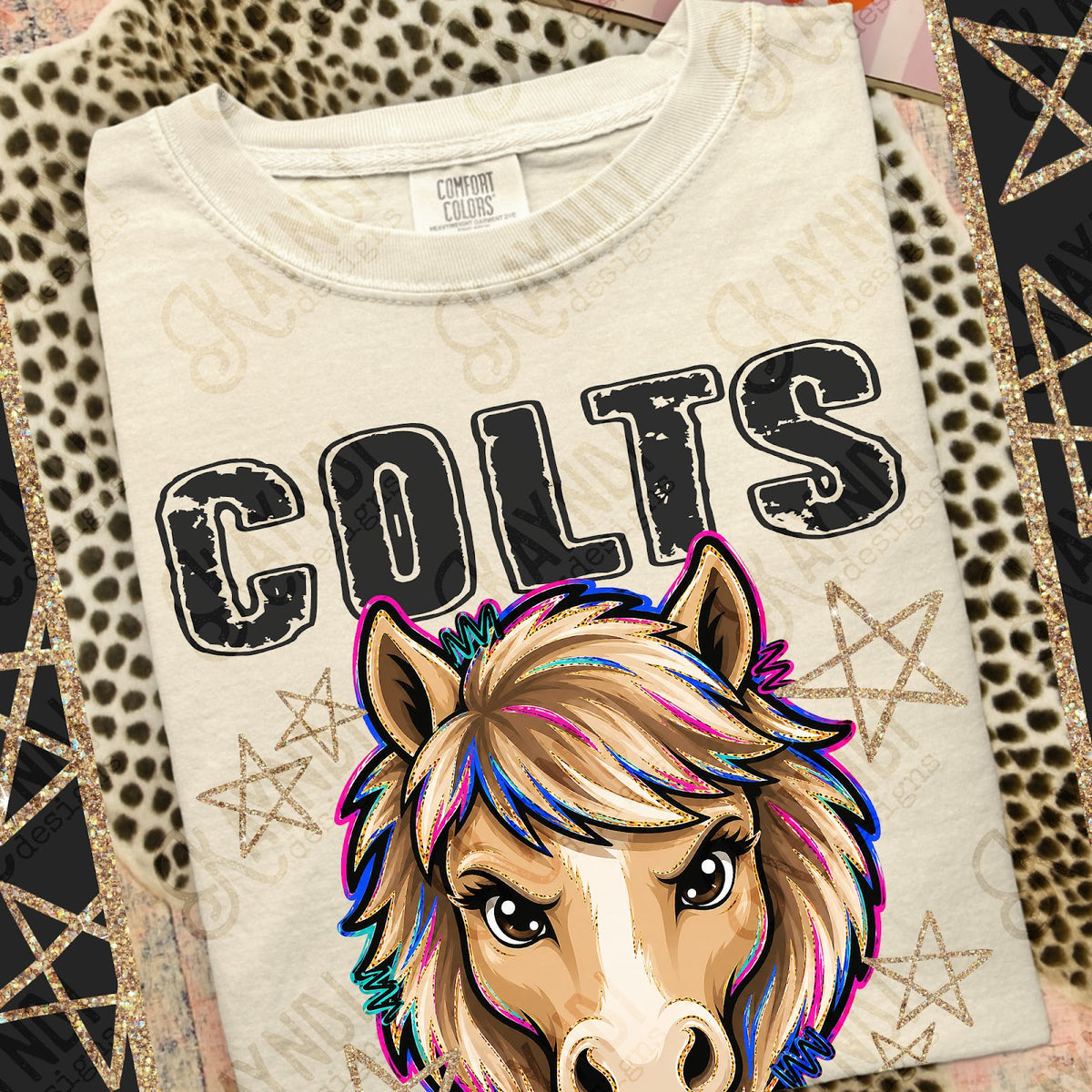 Grunge Varsity Colts Top