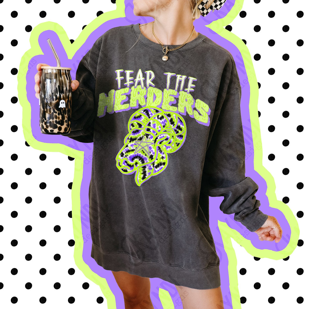 Fear the Herders Top apparel mockup