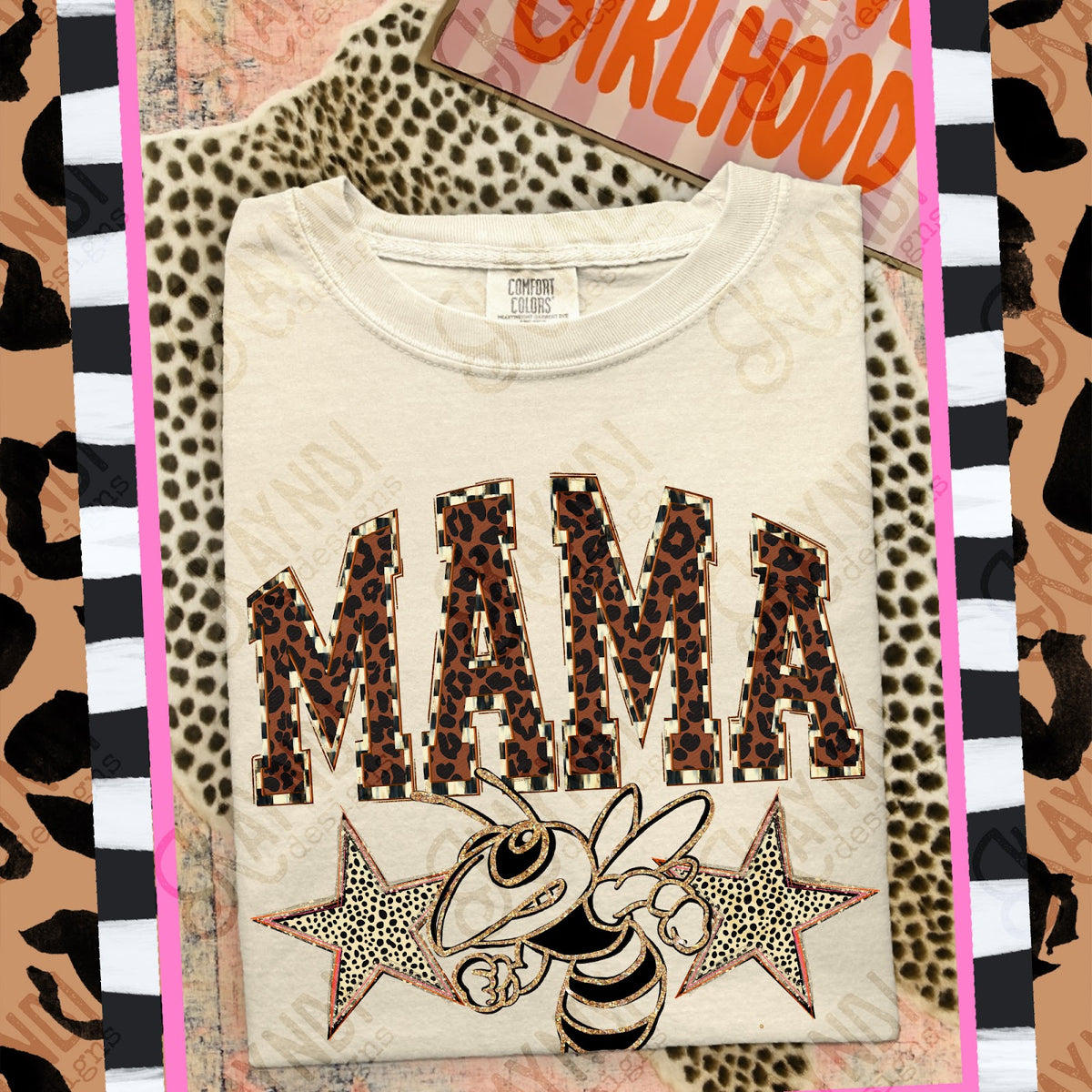 MAMA Jackets Top design mockup