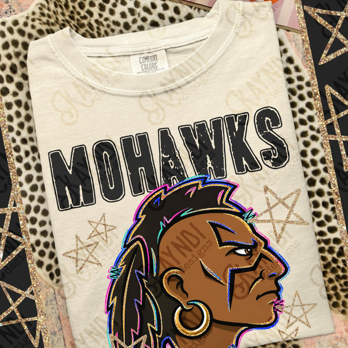Grunge Varsity Mohawks Top