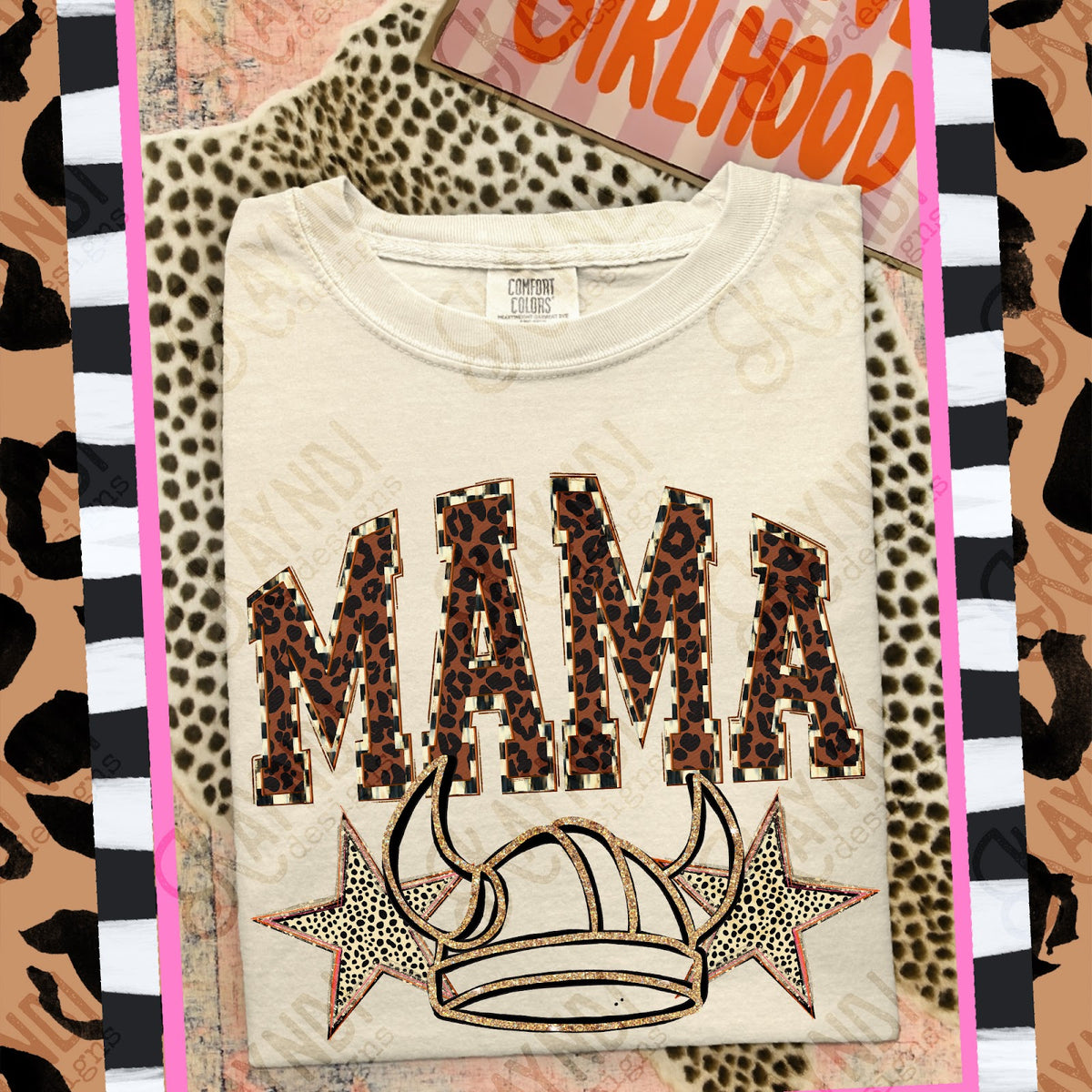 MAMA Vikings 3 Top design mockup