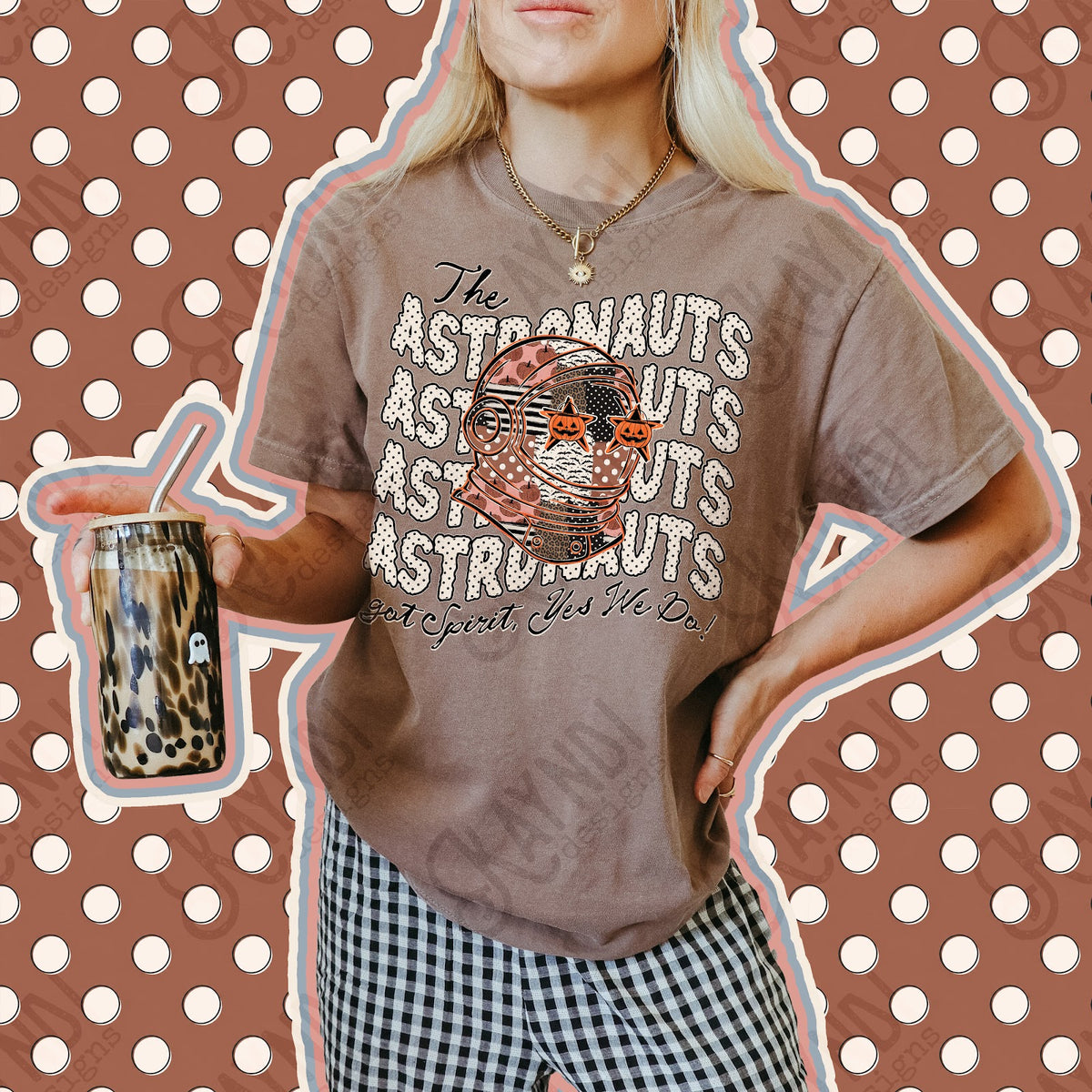 Patchwork Pumpkin Spirit Astronauts Top