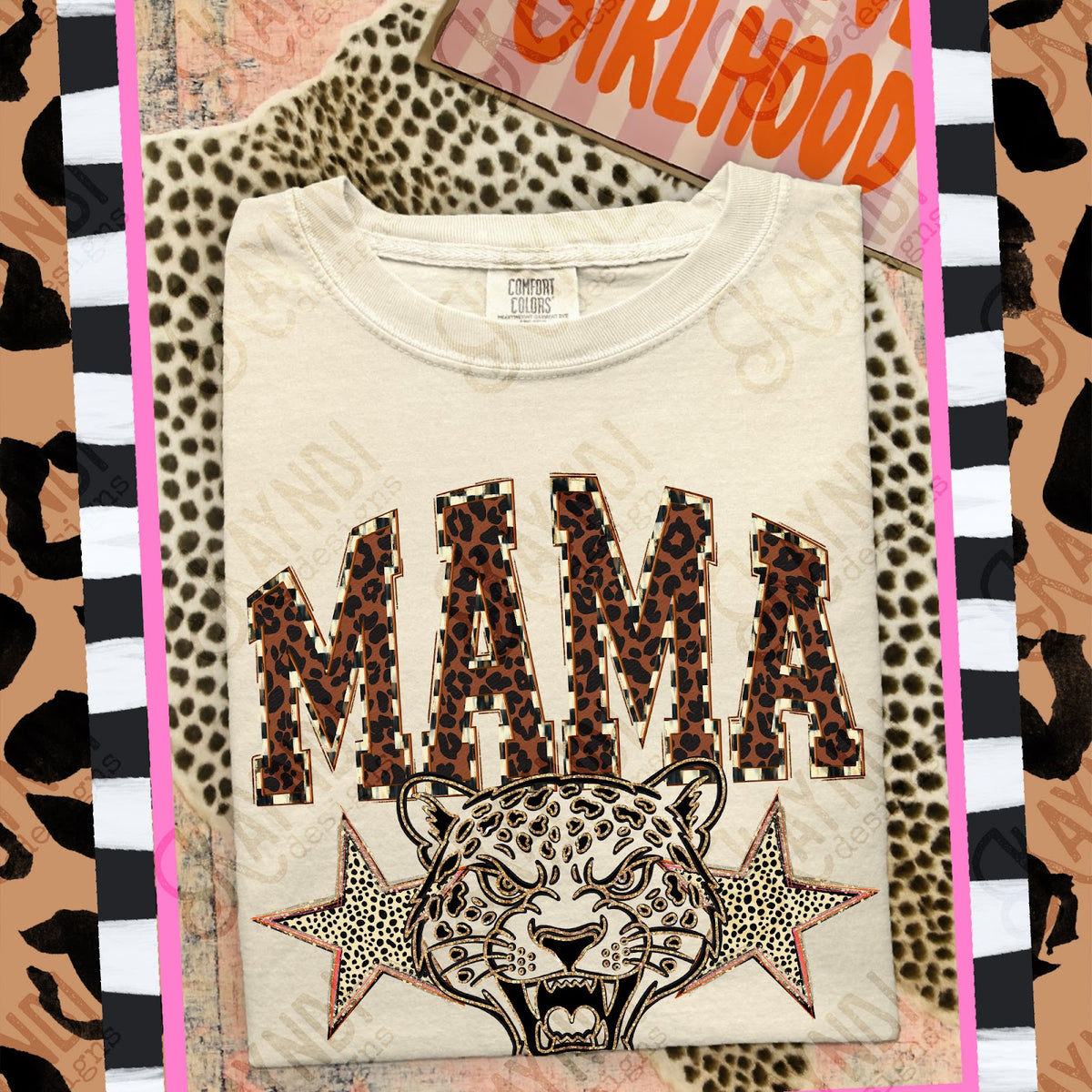 MAMA Jaguars Top design mockup