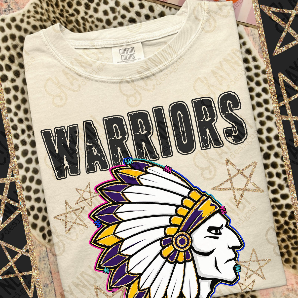 Grunge Varsity Warriors Top