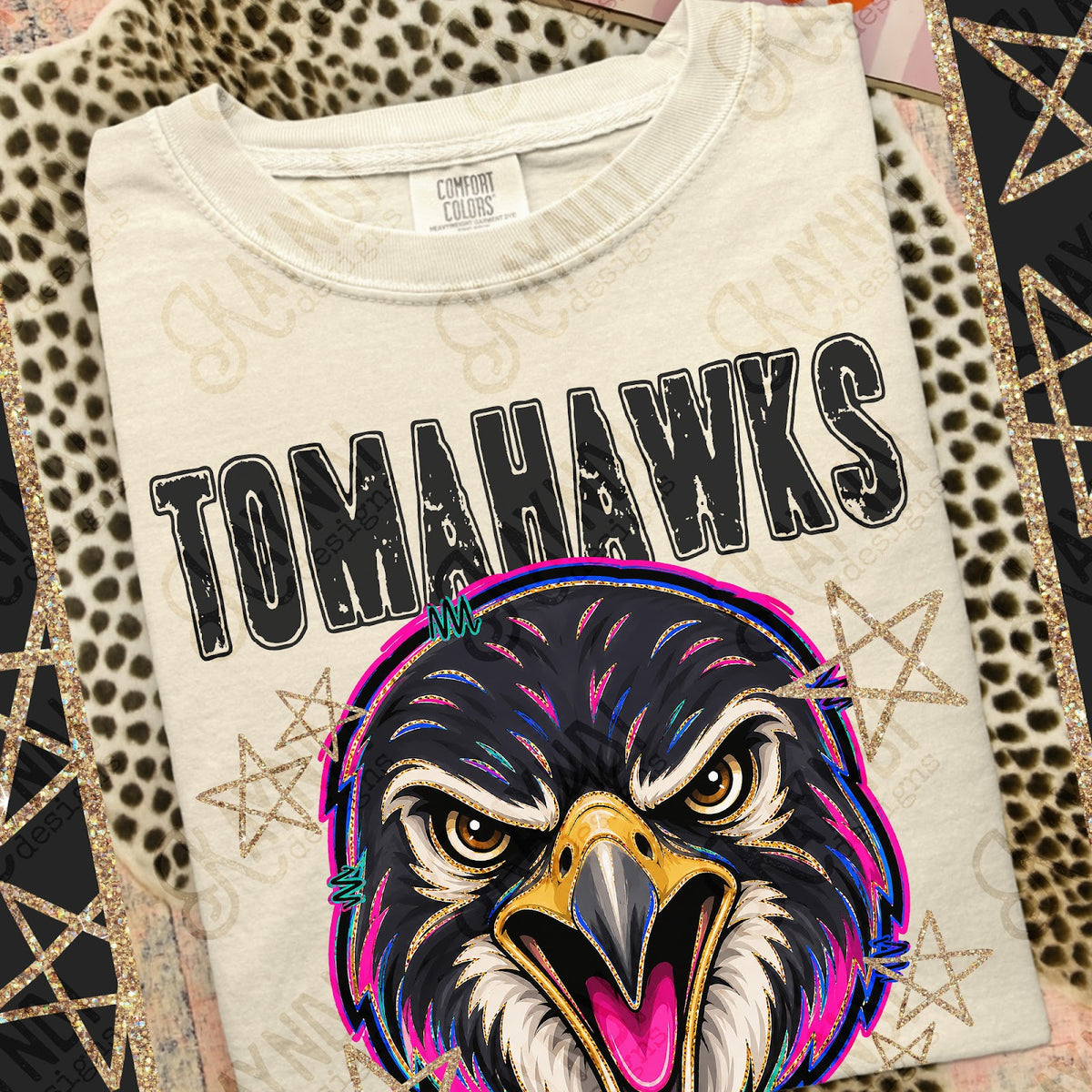 Grunge Varsity Tomahawks Top